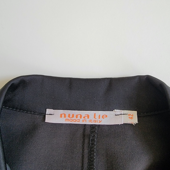 Nuna Lie Black Satin Short Blazer - Picture 8 of 13